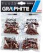 Sanding bands 6.3 mm, K60, K80, K120, K240, set 100 pcs + shank 3.2 mm, 2 pcs