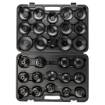 Cap type oil filter wrenches, 30 pcs set