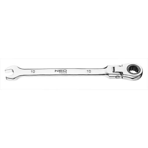 Combination flexible gear wrench 72 teeth 10mm