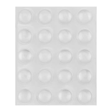 Self-adhesive silicone pads 10mm, 20 pcs.