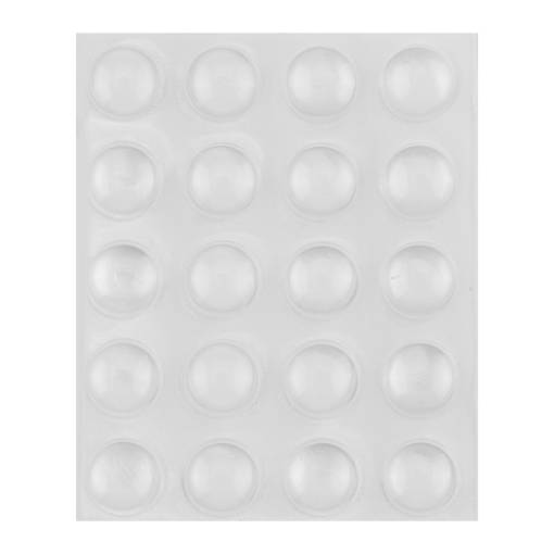 Self-adhesive silicone pads 10mm, 20 pcs.