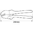 Crimping tool for insulated terminals 22-10 AWG