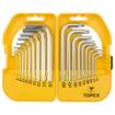 Hex and Torx keys, set 18 pcs, short