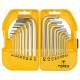 Hex and Torx keys, set 18 pcs, short