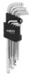 Hex keys 1.5-10 mm, 9 pcs set