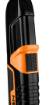 Knife with trapezoidal blade, safe