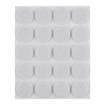 Self-adhesive round felt pads, white 20 mm, 20 pcs.