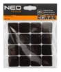 Self-adhesive felt pads, dark brown 25x25 mm, 16 pcs.