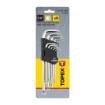 Tamper Torx Key set 9pcs, T10-T50, CV