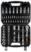 Set of 1/2 socket spanners, 58 pieces, CrV
