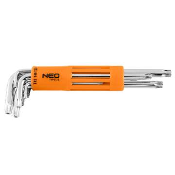 Torx keys T10-T50, 8 pcs set, with hole
