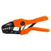 Crimping tool for terminals, set of 5 jaws