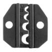 Crimping tool for terminals, set of 5 jaws