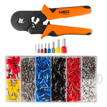 Crimping pliers 205 mm + 1200 sleeves