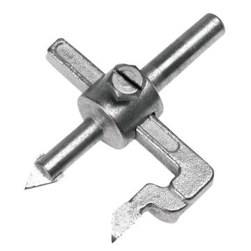 Adjustable hole cutter, diam 10-50 mm