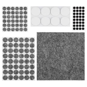 Felt and foam EVA self-adhesive pads, mix, 125 pcs.