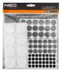 Felt and foam EVA self-adhesive pads, mix, 125 pcs.