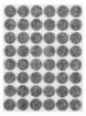 Felt and foam EVA self-adhesive pads, mix, 125 pcs.