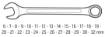 Combination spanners 6-32 mm, set 26 pcs