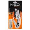 Universal knife, trapezium blade + knife nylon pouch, 5 blades added
