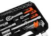 Set of socket spanners 1/2", 1/4", 100 pieces, satin