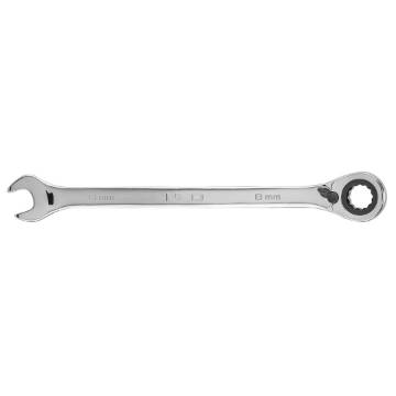 Combination spanner with ratchet 8 mm