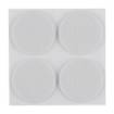 Self-adhesive round felt pads, white 40 mm, 4 pcs.