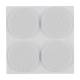 Self-adhesive round felt pads, white 40 mm, 4 pcs.