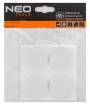 Self-adhesive round felt pads, white 40 mm, 4 pcs.