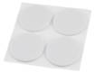 Self-adhesive round felt pads, white 40 mm, 4 pcs.
