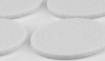 Self-adhesive round felt pads, white 40 mm, 4 pcs.