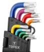 Torx keys T10-T50, coloured, 9 pcs set