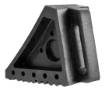 Rubber wheel chock with handle