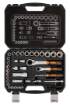Set of through sockets 1/4", 3/8", 46 pieces, CrV