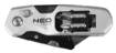 Folding trapezoidal blade knife 1+3 blades, 2 bits