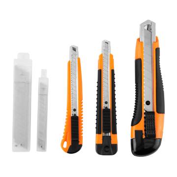 Folding blade knives + blades, set of 26 pcs