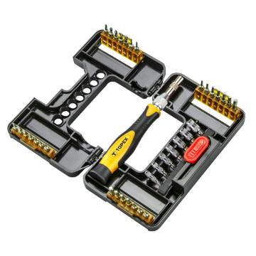 Precision screwdriver bits with holder, set 37 pcs