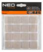 Self-adhesive felt pads, light brown 25x25 mm, 16 pcs.