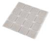 Self-adhesive felt pads, light brown 25x25 mm, 16 pcs.