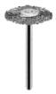 Steel wire brush set: end brush, cup brush, wheel brush, set 3 pcs