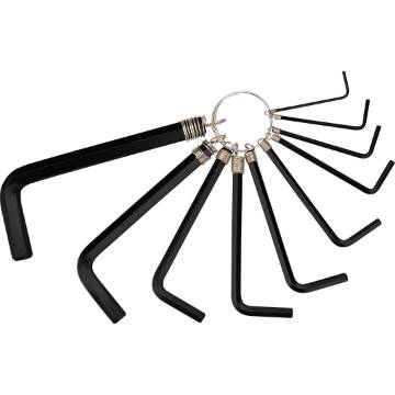 Hex keys 1.5-10 mm, set 10 pcs