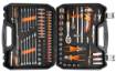 Socket wrenches, 1/4", 1/2", CrV, set 95 tools in EVA foam