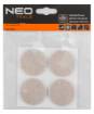 Self-adhesive round felt pads, light brown 40 mm, 4 pcs.