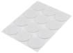 Self-adhesive round felt pads, white 28 mm, 12 pcs.