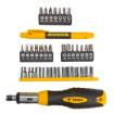 Screwdriver bits with holder, set 34 pcs