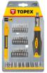 Screwdriver bits with holder, set 34 pcs