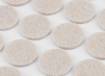 Self-adhesive round felt pads, light brown 20 mm, 20 pieces