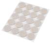 Self-adhesive round felt pads, light brown 20 mm, 20 pieces