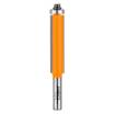 Straight cutter with bottom bearing, TCT, 13x50 mm shank 8 mm, long
