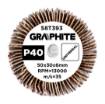 Flap wheel 50 x 30 x 6 mm, P40